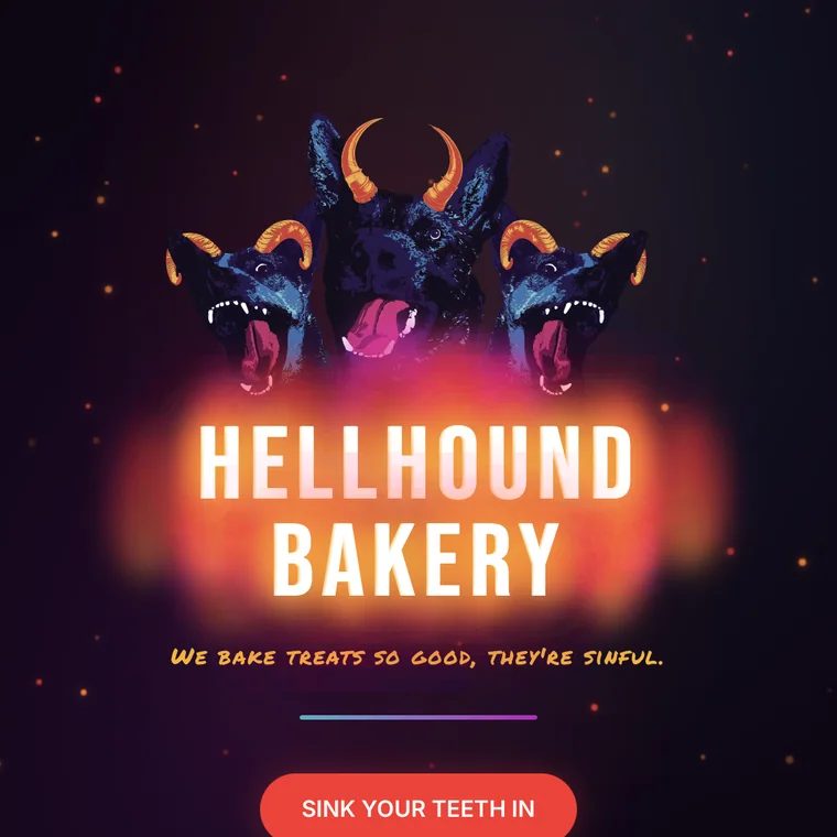 Hellhound Bakery — site hero